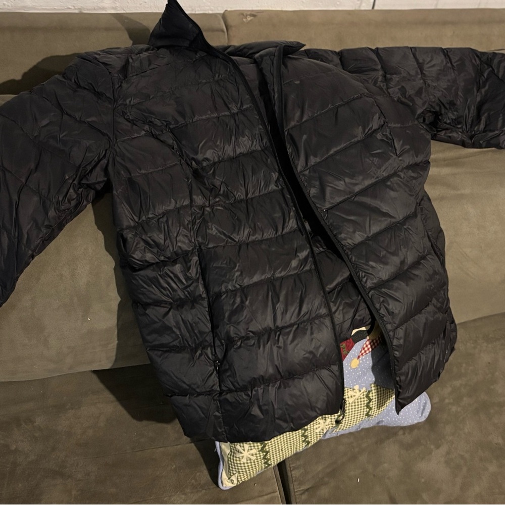 Eddie Bauer Black Puffer Jacket Womens Plus